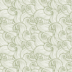 Abstract hand-drawn pattern, waves background.