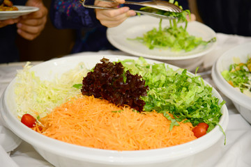 kid party helthy food salads serving