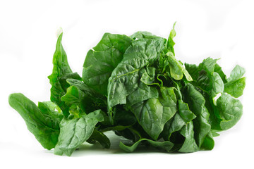 Spinaci crudi in foglia