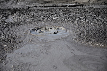 Boiling mud