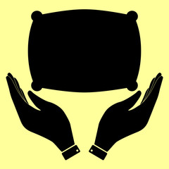 Concept icon with hands