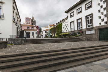 FUNCHAL, PORTUGAL - JUNE 25: Funchal city at summer time on  Jun