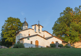 Fototapeta premium Pskov. Double Church of the Nativity and the Intercession of the Breach summer evening