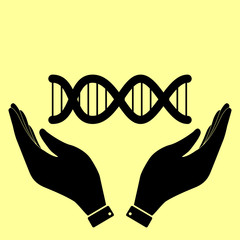 Concept icon with hands