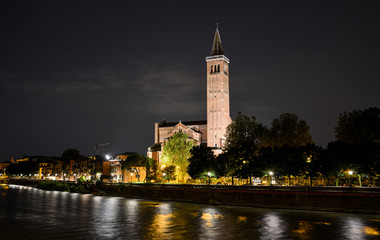 Fototapeta premium Sant'Anastasia church in Verona, Italy