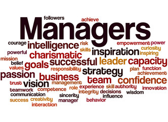 Managers, word cloud concept 2
