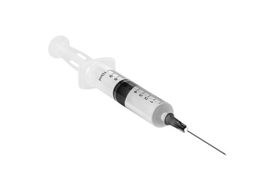 syringe isolated on white background