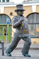 Lucky Chimney Sweeper sculpture in Tallinn, Estonia
