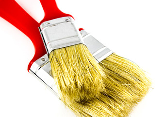 two red paintbrushes © marcociannarel