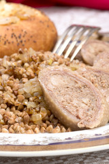 Filled chicken neck (Gefilte Gelzele)