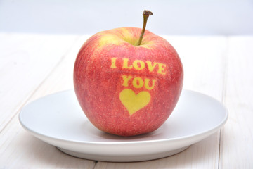 Apple for Valentine's Day