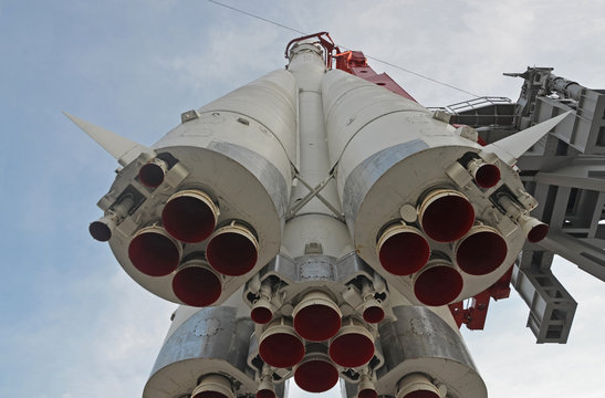 Bottom view of rocket