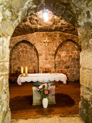 .JERUSALEM, ISRAEL - July 15, 2015: One of the smaller chapels w