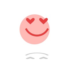 Obraz premium Hearts. Icons. Vector. Person / smiles / angry. Vector illustration.