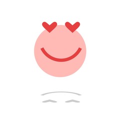 Hearts. Icons. Vector. Person / smiles / angry. Vector illustration.