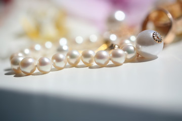 Splendid wedding vintage pearl bracelet