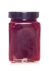 strawberry jam isolated