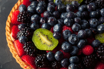 Homemade Key Lime Fruit Tart