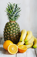 Exotic fruits. Selective focus