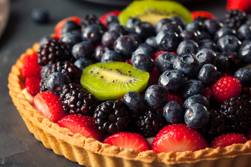 Homemade Key Lime Fruit Tart