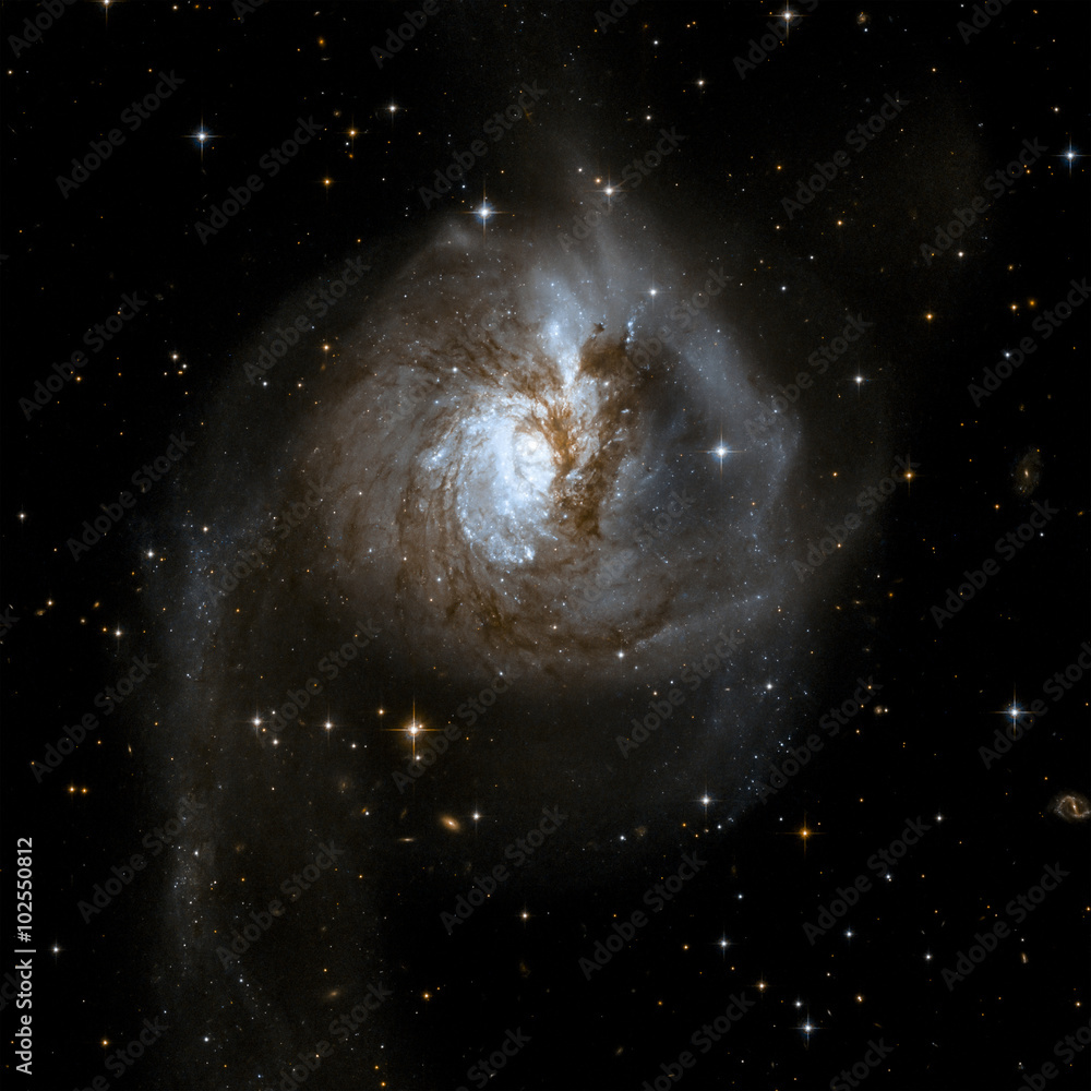 Wall mural view image of galaxy system isolated elements of this image furnished by nasa
