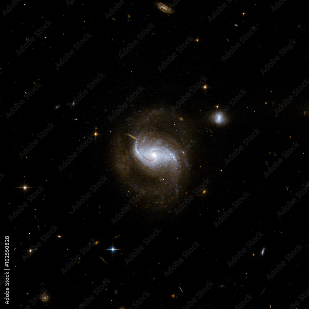 Wall mural view image of galaxy system isolated elements of this image furnished by nasa