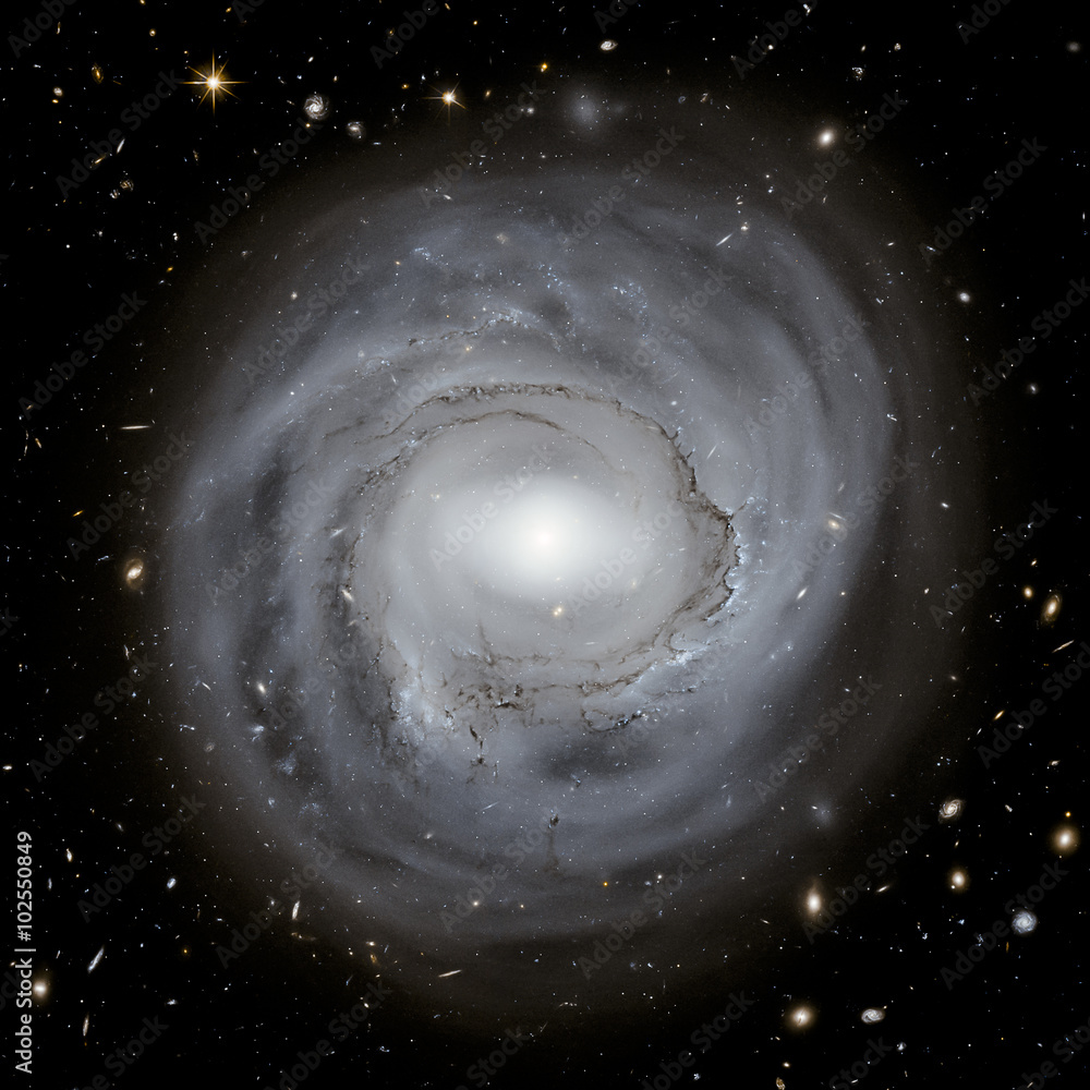 Wall mural view image of galaxy system isolated elements of this image furnished by nasa