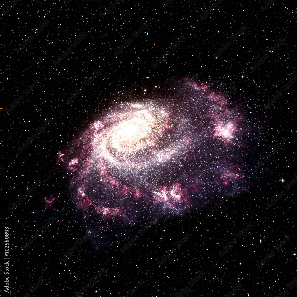 Wall mural view image of galaxy system isolated elements of this image furnished by nasa