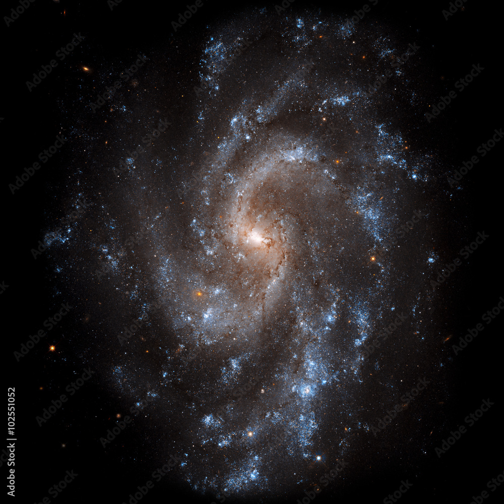 Wall mural view image of galaxy system isolated elements of this image furnished by nasa
