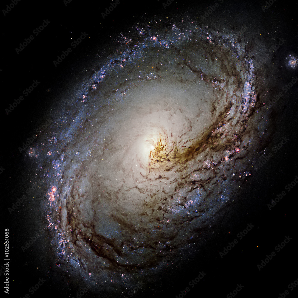Wall mural view image of galaxy system isolated elements of this image furnished by nasa