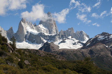 widok na argentyński szczyt Fitz Roy