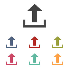 Fototapeta premium Upload icons set