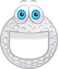 Golf Ball Smiling