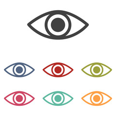 Eye icons set