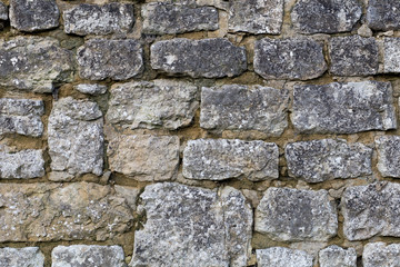 Background Texture Of Rustic Stone Wall Surface With Cement
