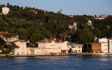 Fototapeta premium Buildings in Bosphorus Strait