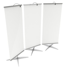 Blank Roll Up Expo Banner Stand.