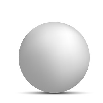 White Gray Sphere