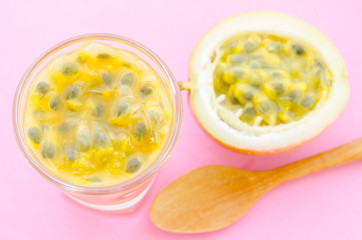 Ripe passion fruit.