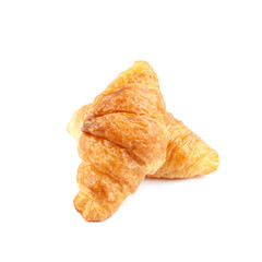 croissant on white background