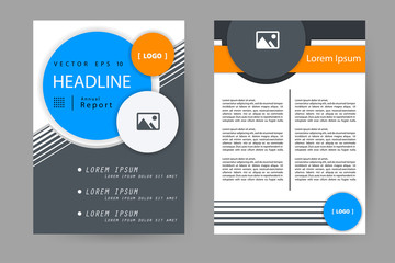 Abstract vector modern flyers brochure, booklet, annual report, design templates with white background in size a4.