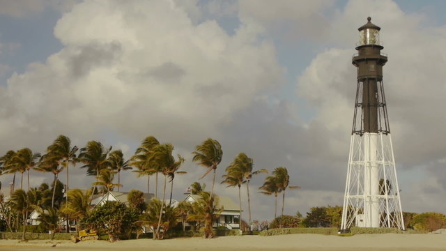 Hillsboro Lighthouse in Pompano Beach Time Lapse