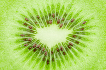 center Kiwi fruit