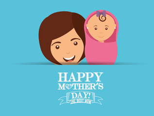 happy mothers day design 