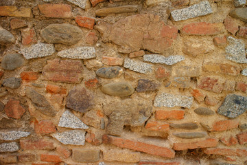 antique wall construction texture as background