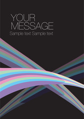 Fototapeta premium Colorful wave layout design