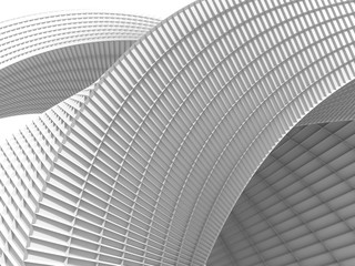 Futuristic 3d Abstract Architecture Background