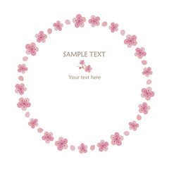 Sakura frame Circle