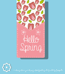 Naklejka premium hello spring design 