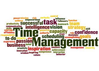 Fototapeta premium Time Management, word cloud concept 8
